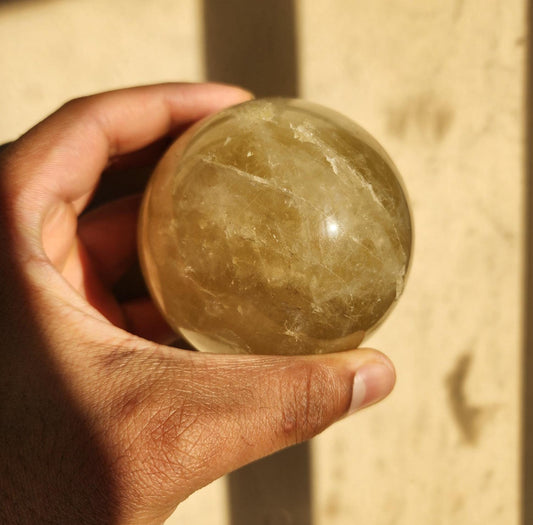 Yellow Citrine Sphere - Polished Gemstone - Crystal Sphere - Healing Crystal