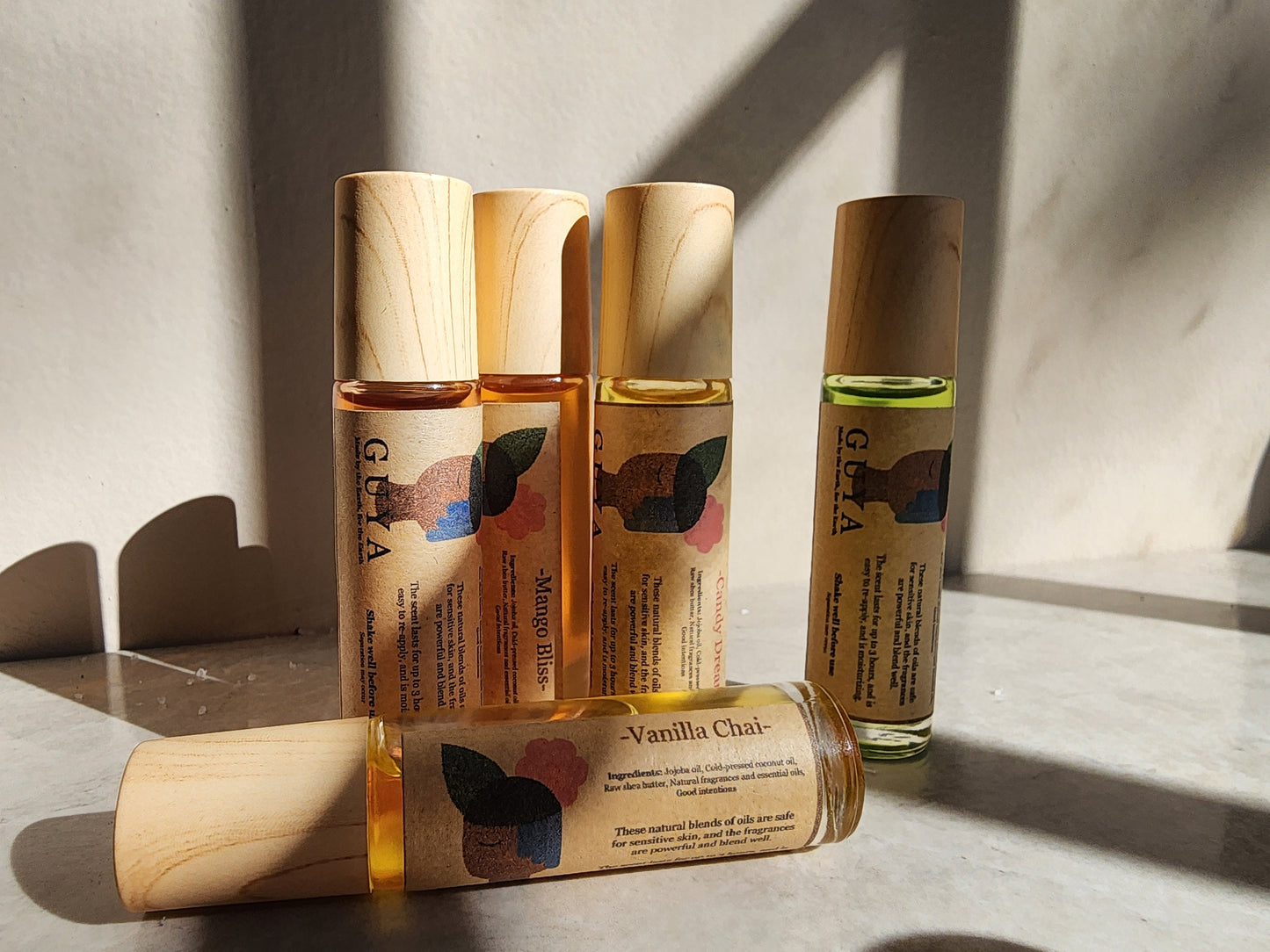 Guya's Signature Oil Rollers - Travel Sized Scent Oils - Aroumatherapy - Oil Perfume