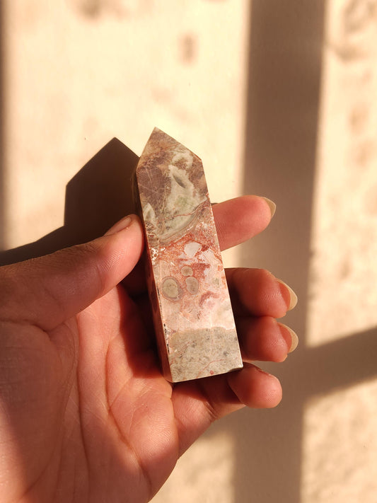 Mexican Crazy Lace Agate - Polished Gemstone - Crystal Tower - Healing Crystal
