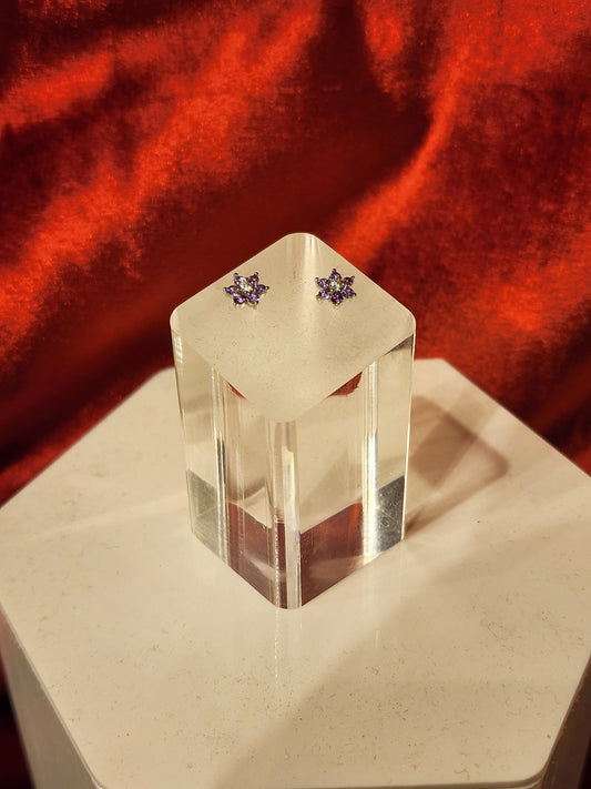 Snowflake Stud - Handmade Jewelry - Artisan Fine Jewelry