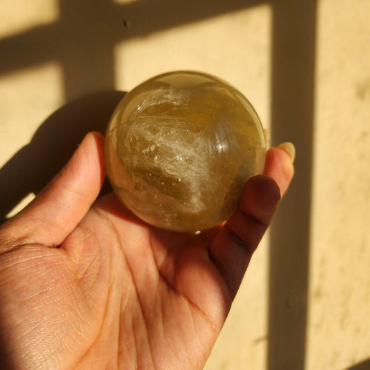 Yellow Citrine Sphere - Polished Gemstone - Crystal Sphere - Healing Crystal