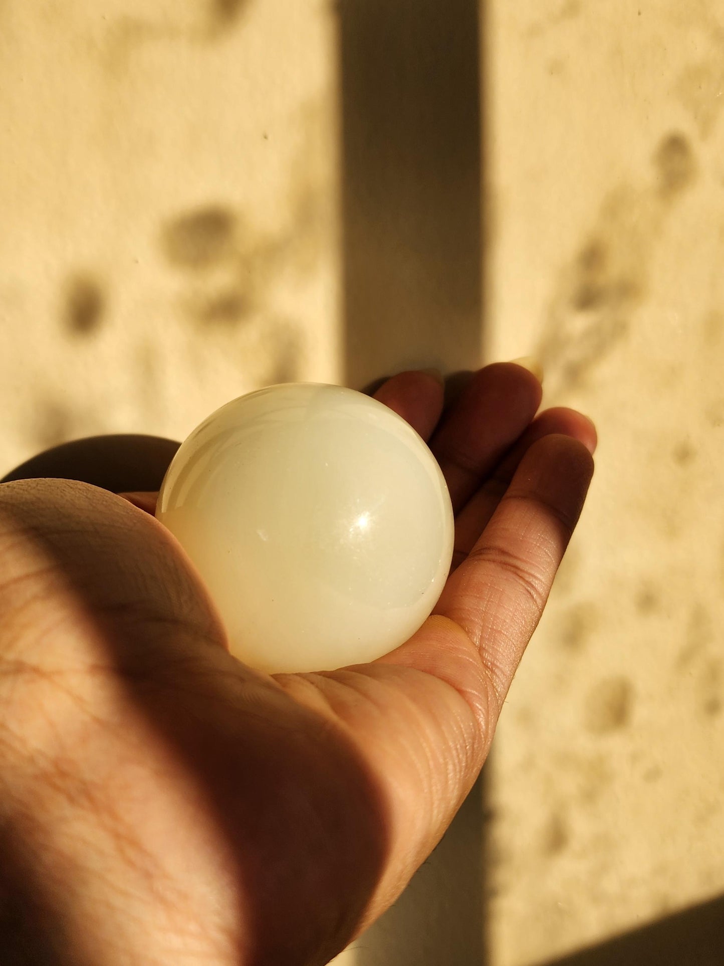 Banded White Agate Sphere - Polished Gemstone - Crystal Sphere - Healing Crystal