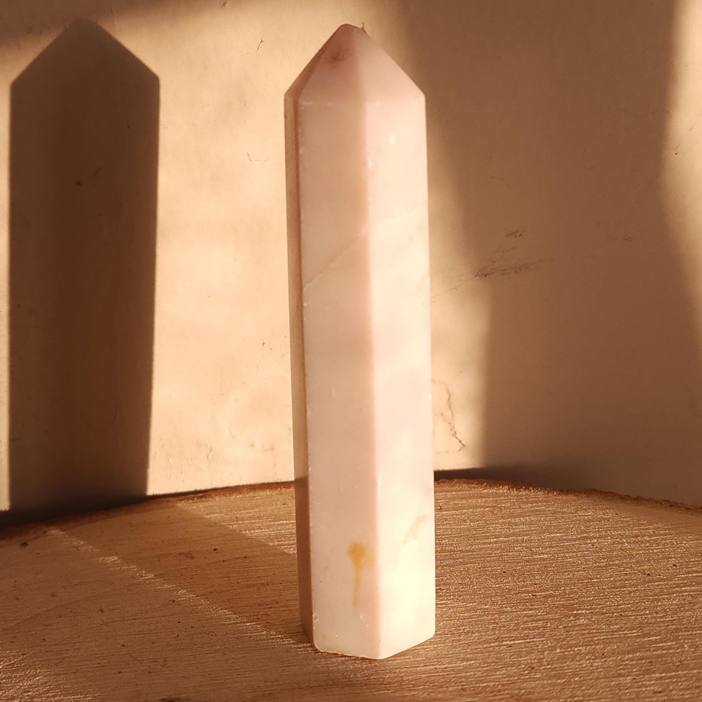 Pink Scolecite Tower - Polished Gemstone - Crystal Tower - Healing Crystal